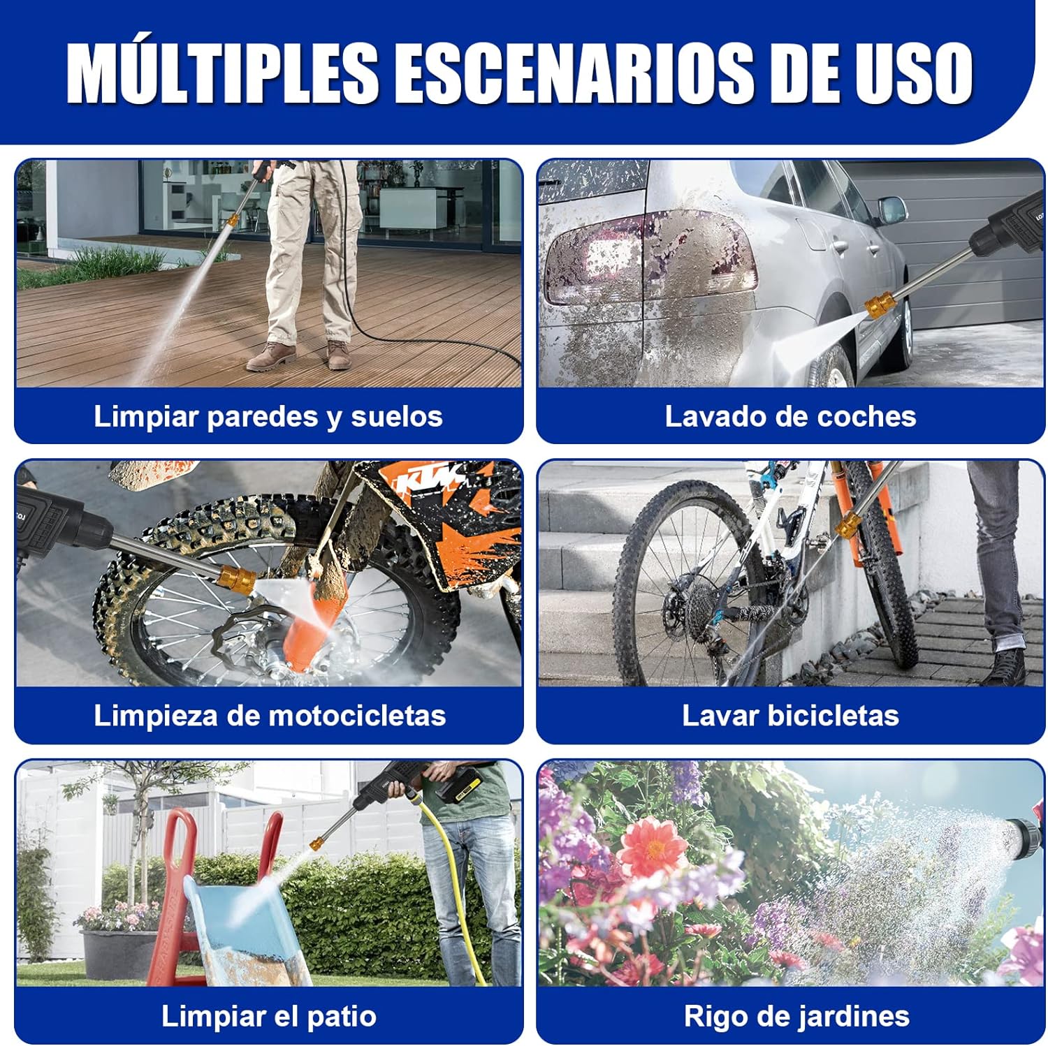 Hidrolavadora a Presion Recargable 2 Bat